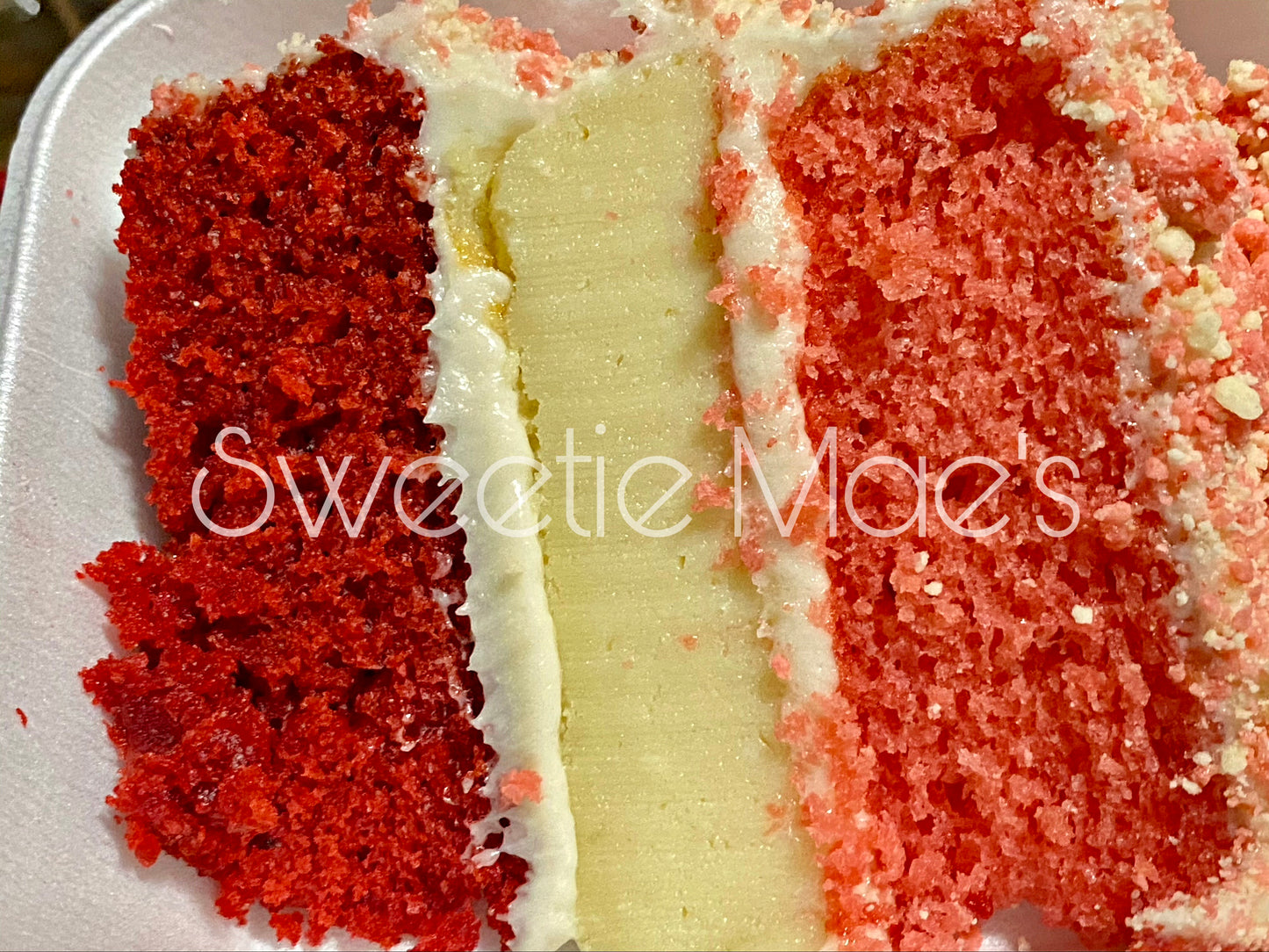 Red Velvet Strawberry Cheesecake Cake