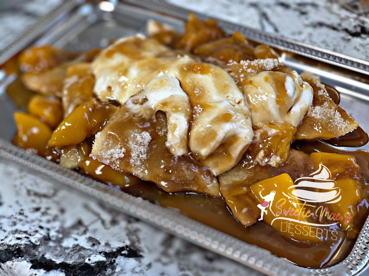 Peach Cobbler Nachos