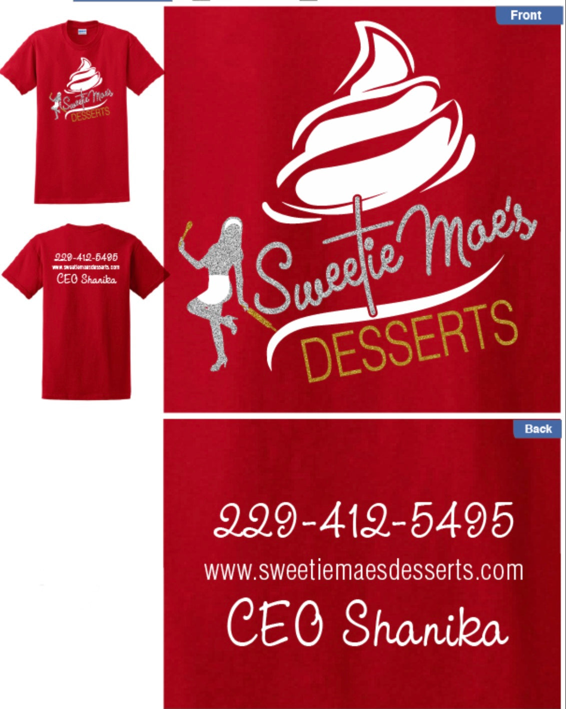 Sweetie Mae's Desserts Shirts